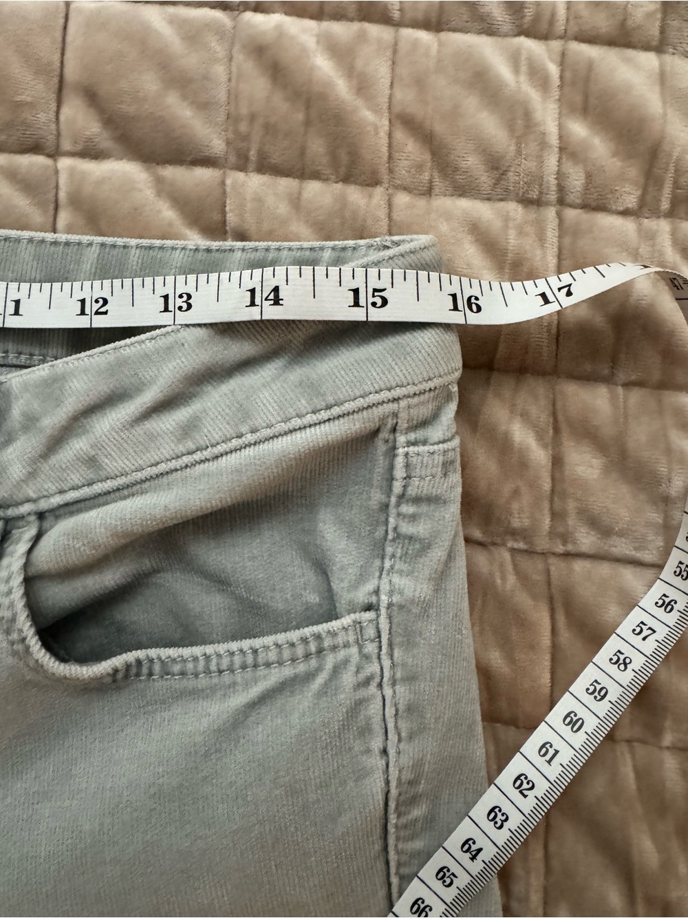 LOFT Soft Blue Corduroy Skinny Jeans Size 27/4 - Picture 6 of 8